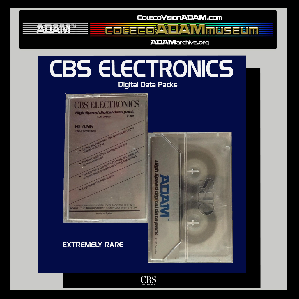 CBS Electronics Digital Data Pack